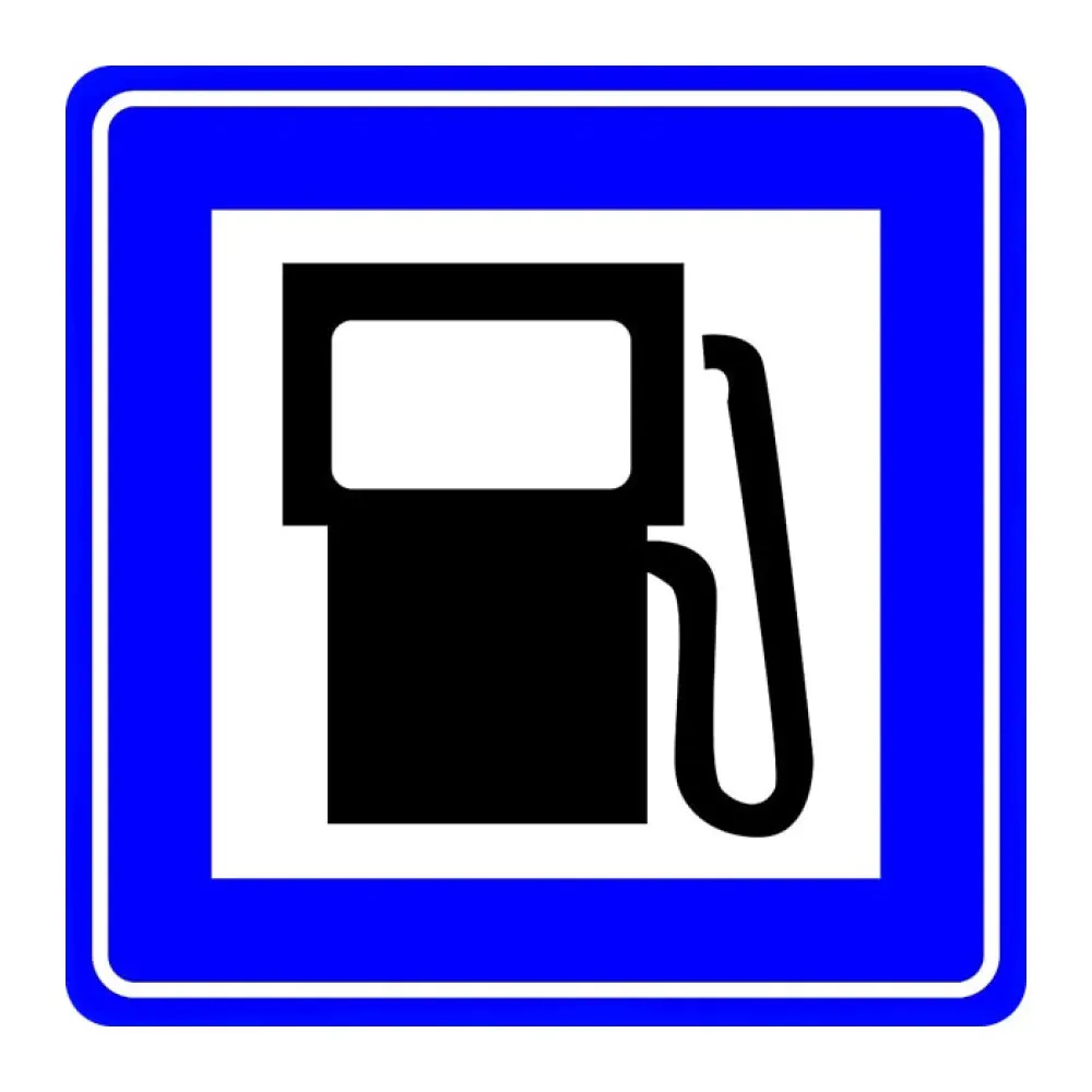 Akaryakıt İstasyonu Levhası Trafik Bilgi İşareti Akaryakıt Tabelası Anlamı