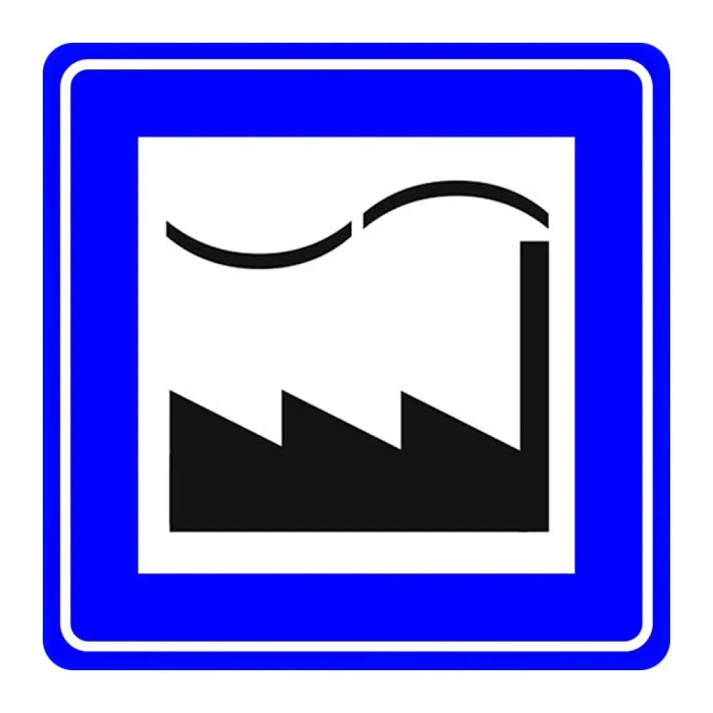 Sanayi Bölgesi Levhası Trafik Bilgi İşareti Sanayi OSB Tabelası Anlamı