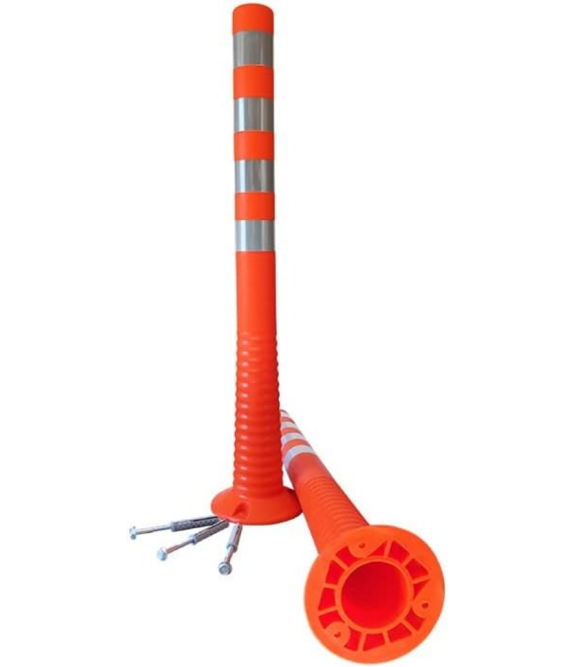 Esnek Delinatör TPE  Şerit Ayırıcı 75 cm  (Turuncu) Ekonomik