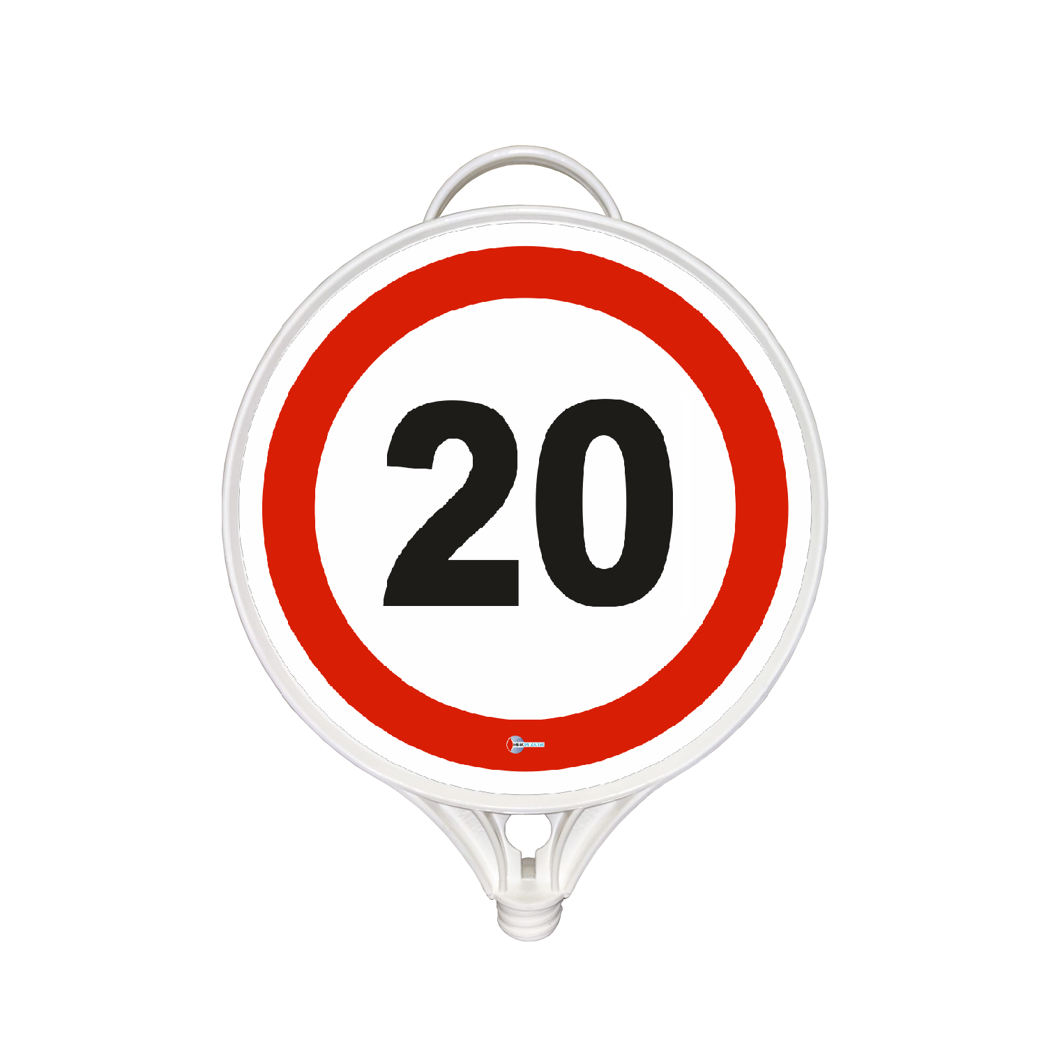 Azami Hız 20 Hız Sınırlaması 20 km Levhası Plastik Trafik Tabelası İşareti( Tek Taraflı)