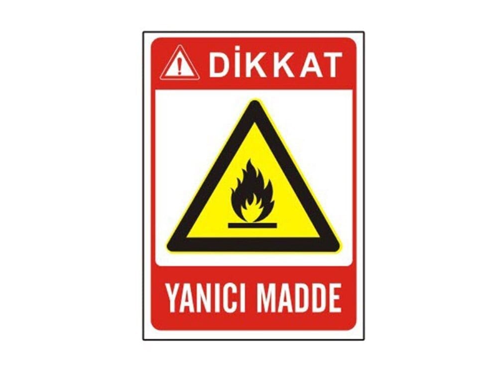 Dikkat Yanıcı Madde Levhası