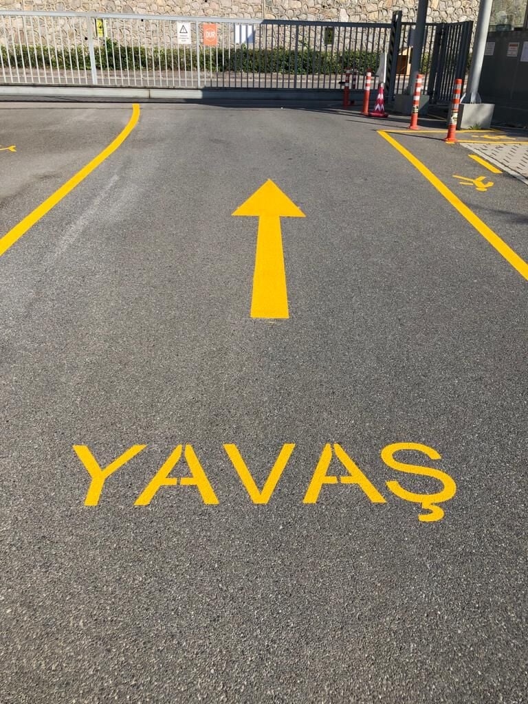 Otopark Çizgisi ,Yol çizgi boyama,Trafik Düzenlemesi, Yönlendirme ve Güvenliği Ekipmanları