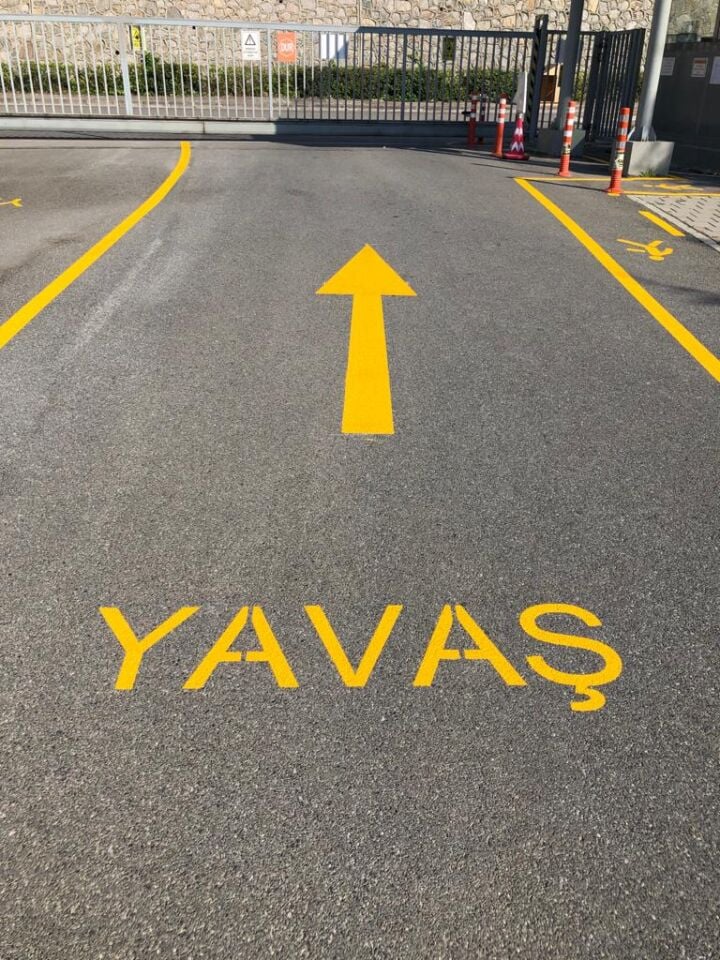 Otopark Çizgisi ,Yol çizgi boyama,Trafik Düzenlemesi, Yönlendirme ve Güvenliği Ekipmanları