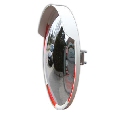 Bombeli Trafik Güvenlik Aynası  Dış Mekan    80cm Beyaz