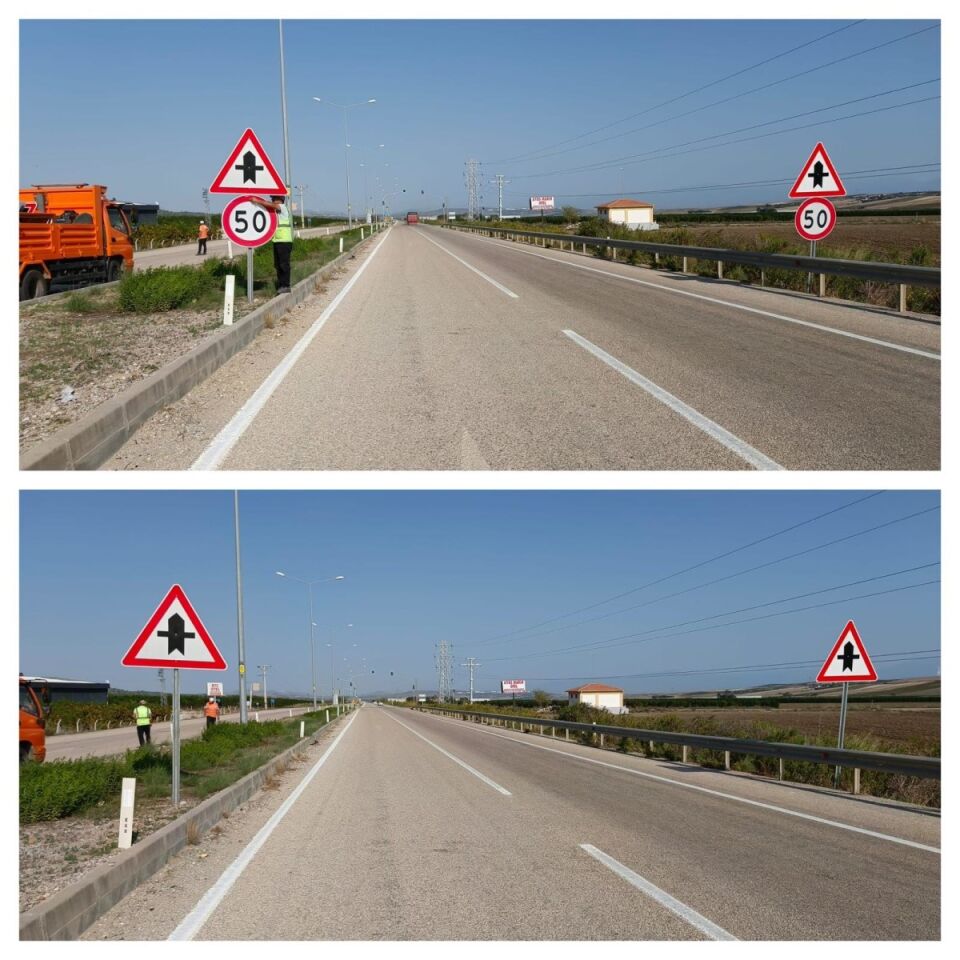 Tehlikeli Eğim Çıkış Levhası Yol Trafik Levhası Tehlikeli Eğim Çıkış T-3b