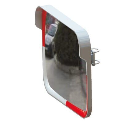 Bombeli Trafik Aynası Kare  40x60 cm Kare Beyaz