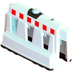 Güvenlik Bariyeri  Sarı / Kırmızı 60x100x40 cm