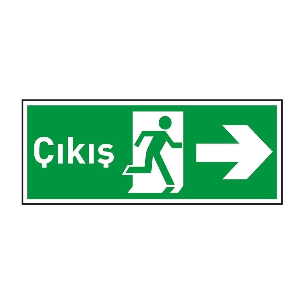 Çıkış Sağ Ok Fotolümenli Levha (3mm Dekota)