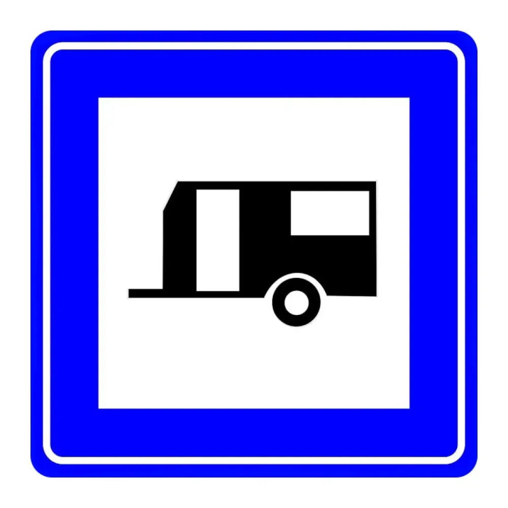 Karavanlı Park Yeri Levhası Trafik Bilgi İşareti Park Yeri Tabelası Anlamı