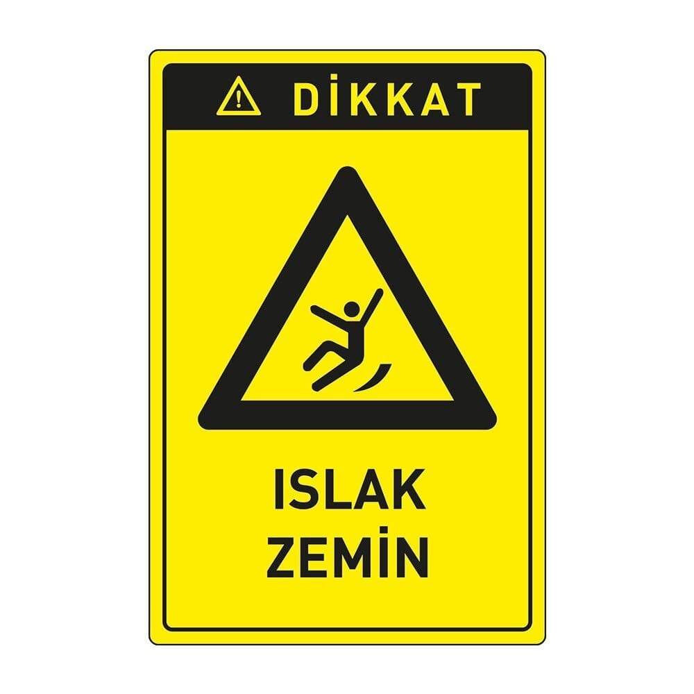 Dikkat Islak Zemin,İSG Tabela Ankara
