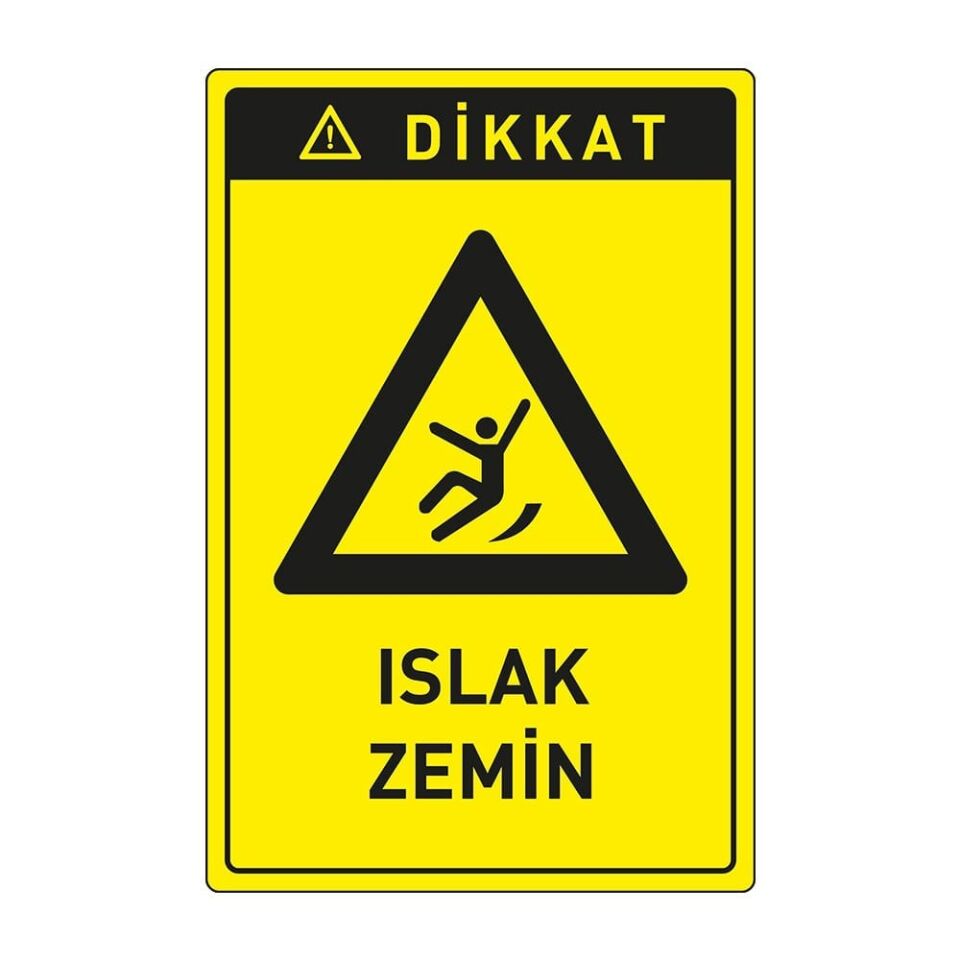 Dikkat Islak Zemin,İSG Tabela Ankara