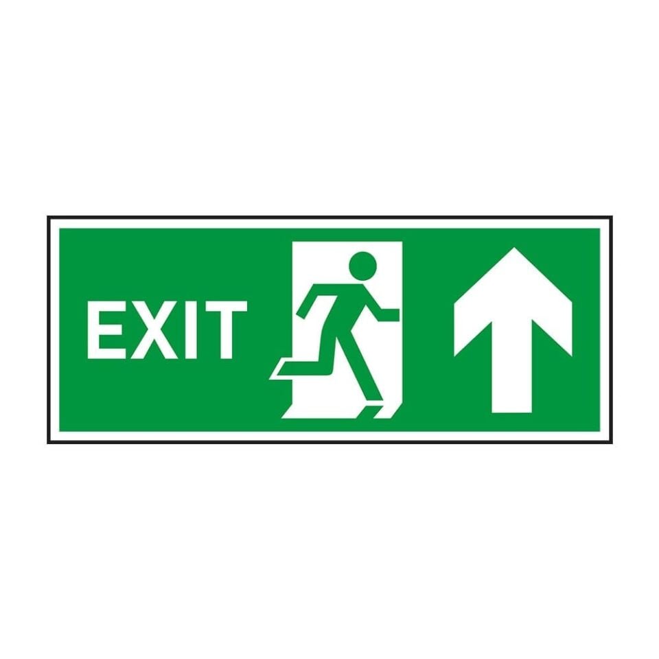 Exit Yukarı Ok Fotolümenli