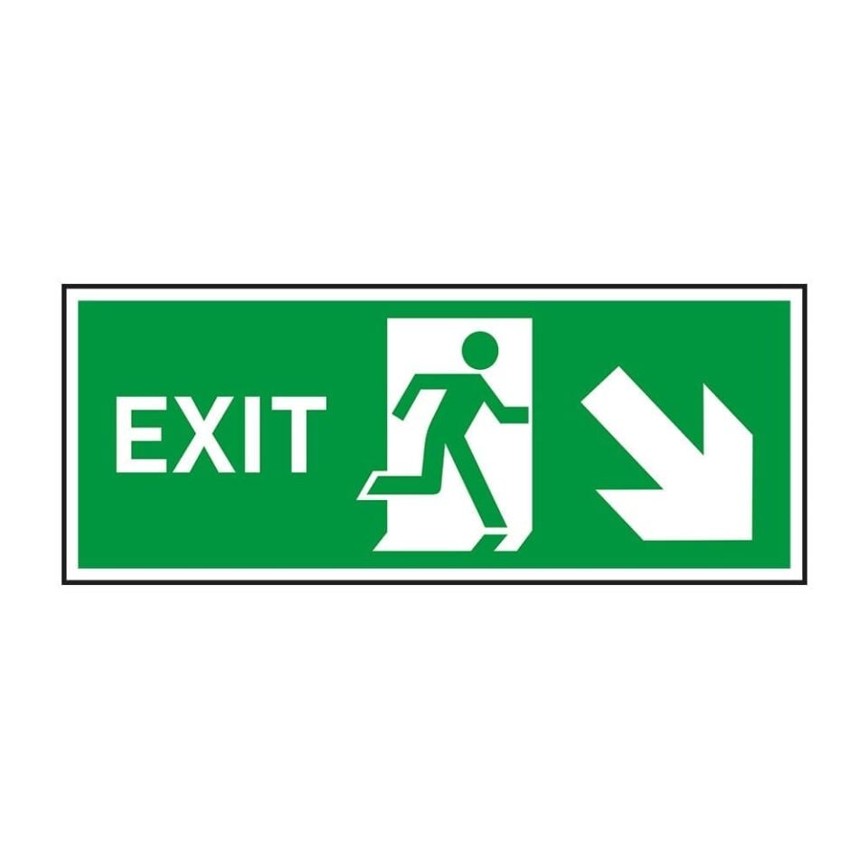 Exit Sağ Aşağı Ok Fotolümenli