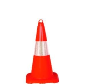50 cm Koni Trafik Konisi Plastik Trafik Duba Reflektör Koni Otopark Dubası