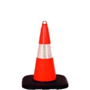 Agırlıklı 50 cm Koni Trafik Konisi Plastik Trafik Duba Reflektör Koni Otopark Dubası