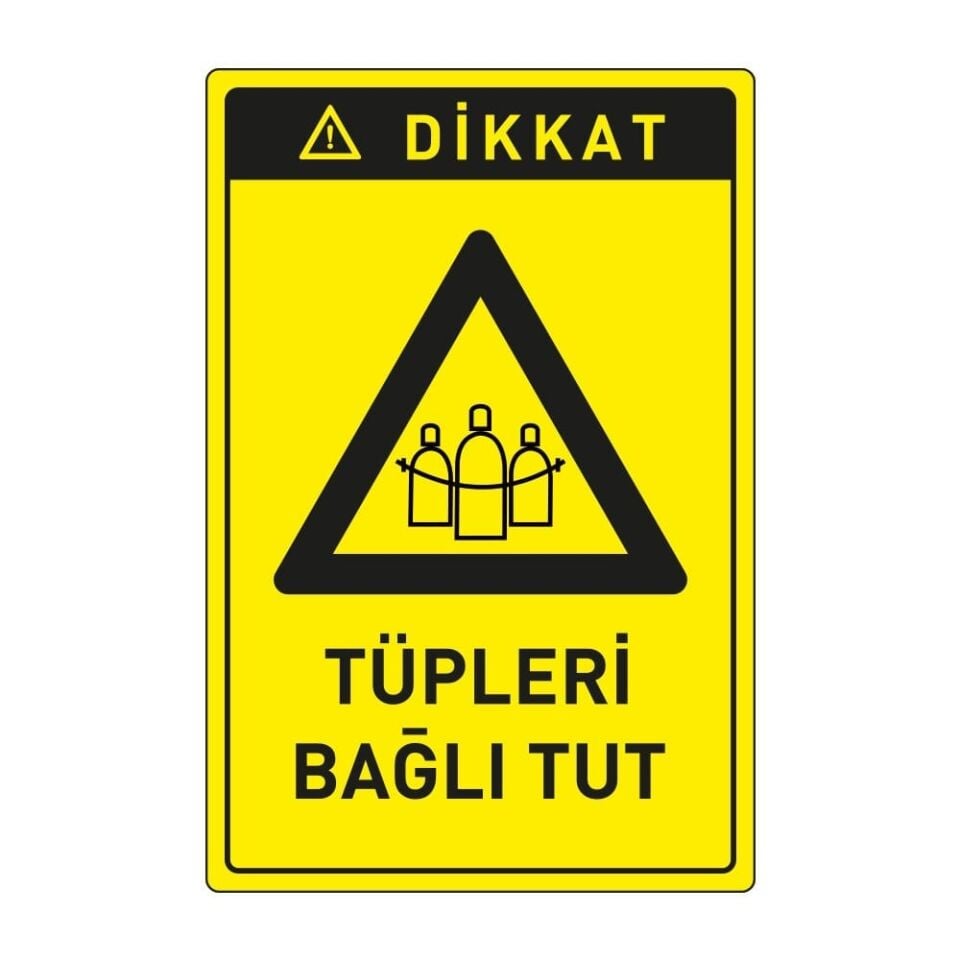 Dikkat Tüpleri Bağlı Tut ,İSG Tabela, Ankara Ucuz