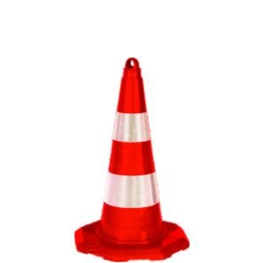 52 cm  Koni Trafik Konisi Plastik Trafik Duba Reflektör Koni Otopark Dubası