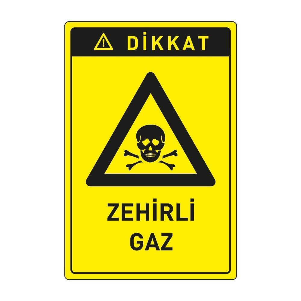 Dikkat  Zehirli Gaz ,İSG Tabela, Ankara Ucuz