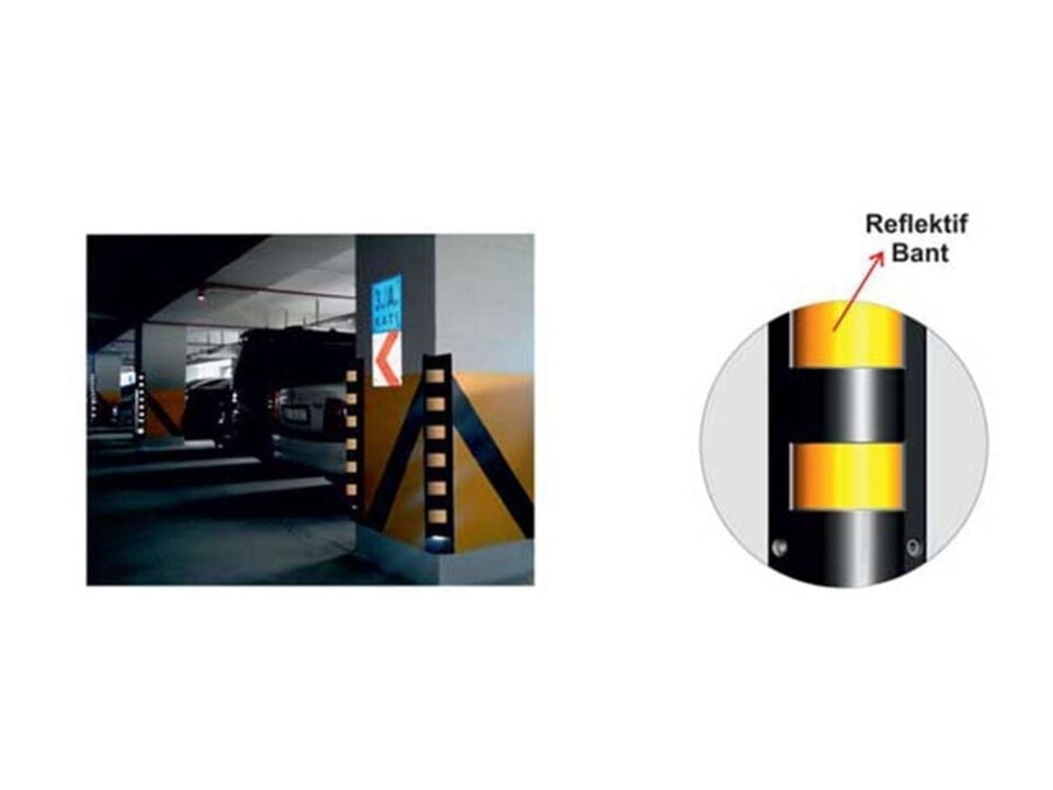 Otopark Kolon Köşe Koruyucu Oval Tip