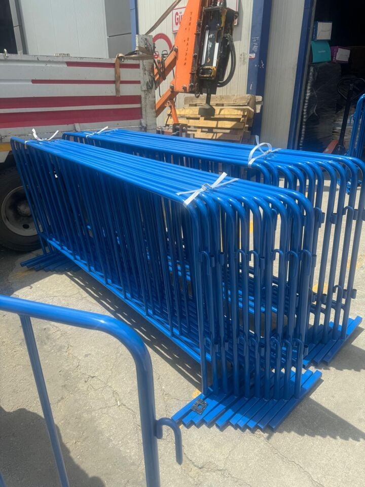 Demir  Bariyer Zabıta Bariyeri Mavi