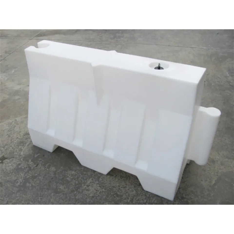 Yol Bariyeri Plastik Su Bariyeri Karayolları Oto Yol Kenarı Bariyer Beyaz 50x80x120 cm