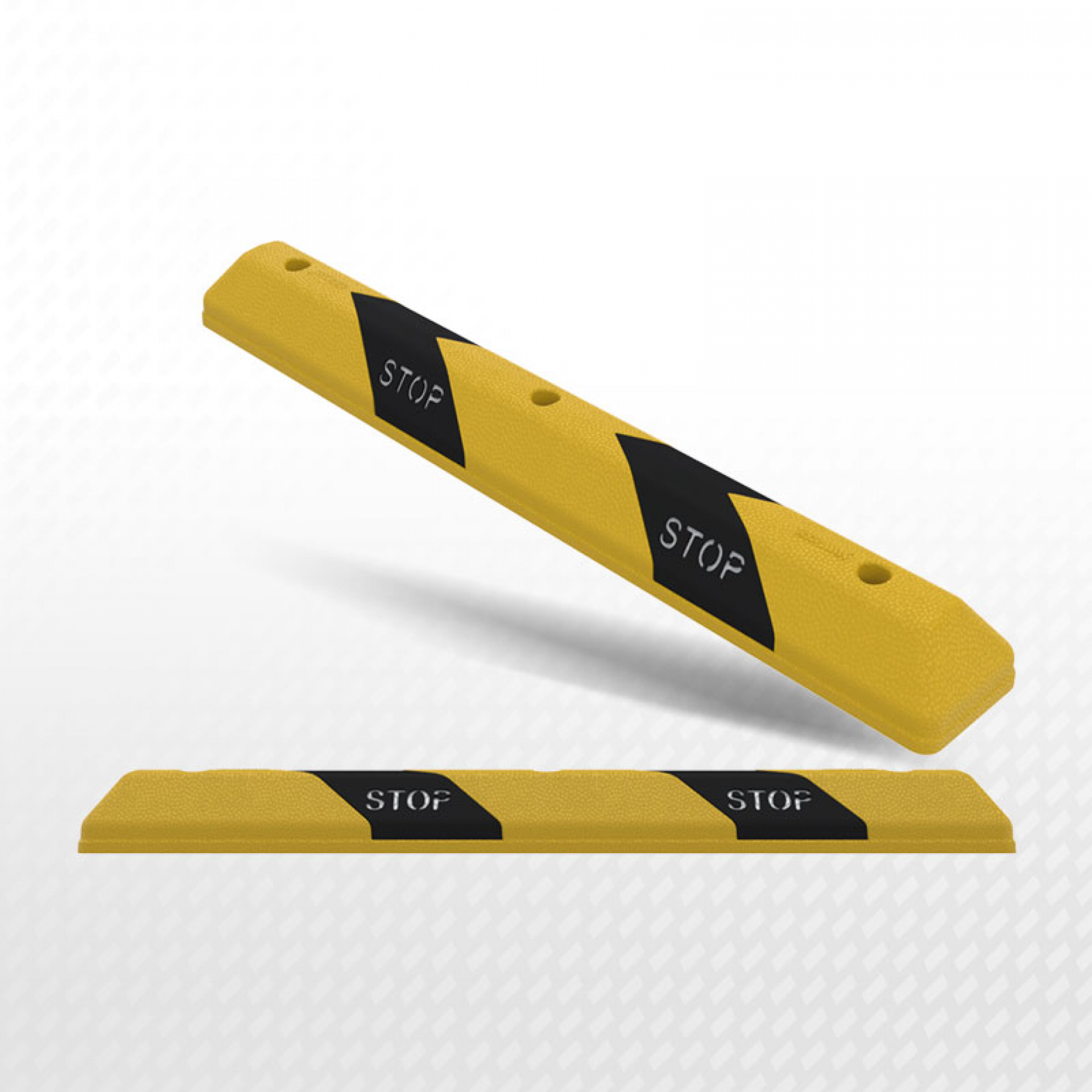 Kauçuk Stoper  Kauçuk Araç Durdurucu Kauçuk Otopark Stoperi 110 cm Sarı