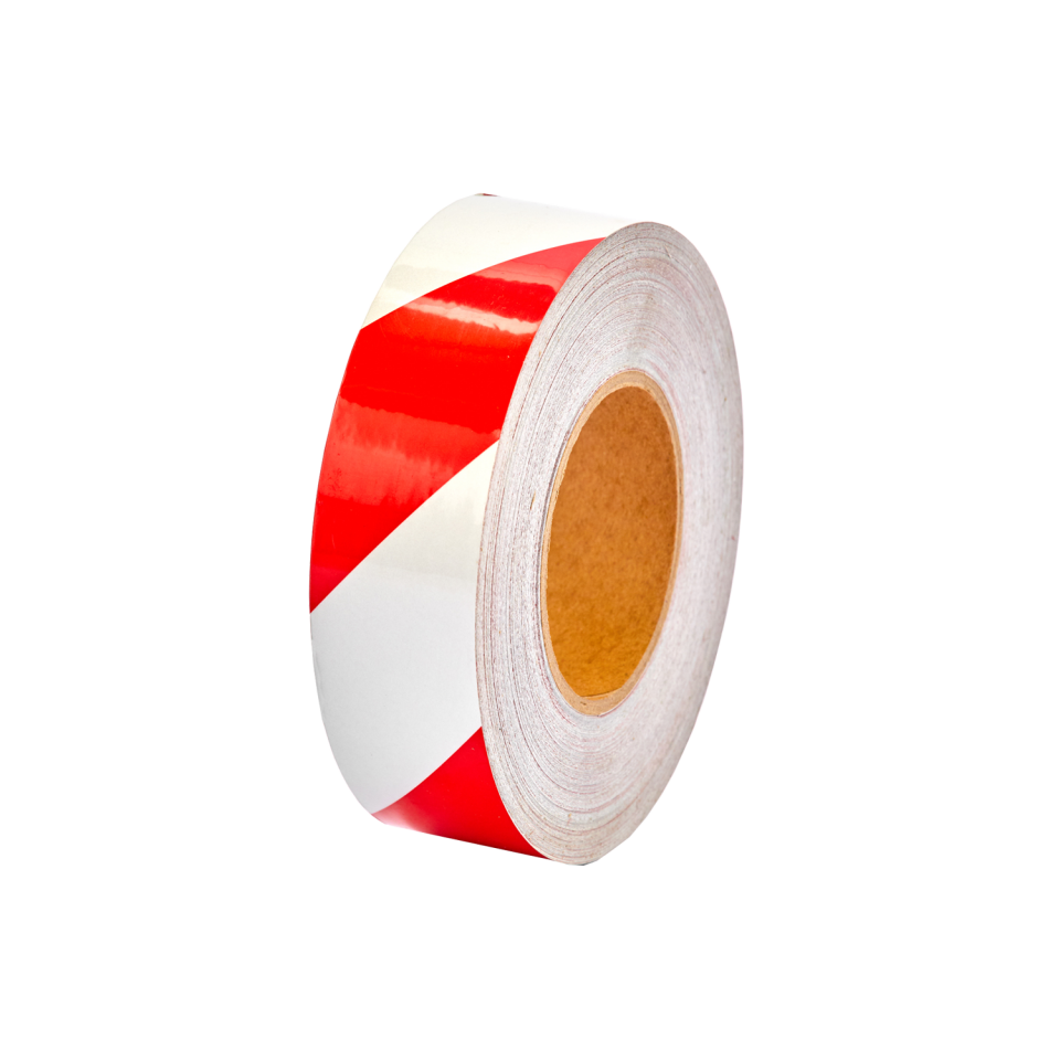 Reflektif Bant  Kırmızı Beyaz 46m (5cm)