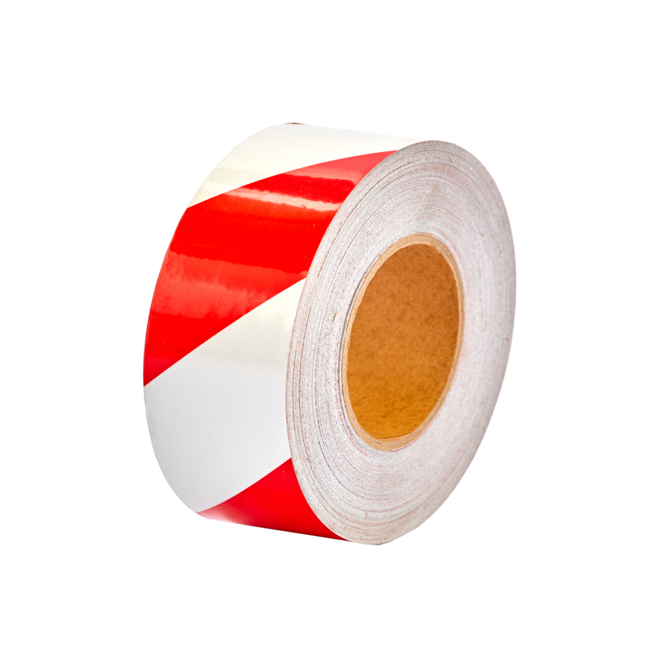 Reflektif Bant  Kırmızı Beyaz 46m (10cm)