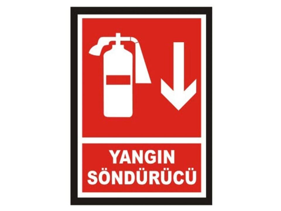 Yangın Söndürücü Tabelası ,İSG Tabela, Ankara Ucuz