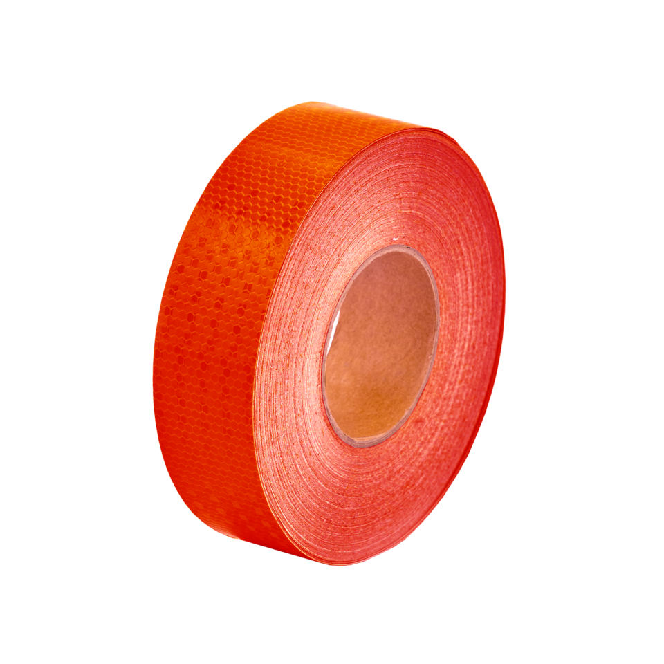 Reflektif Bant   46 m (5 cm)  Kırmızı Petekli