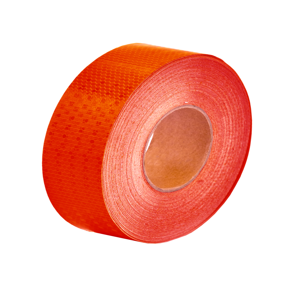 Reflektif Bant   46m (10 cm)  Kırmızı  Petekli