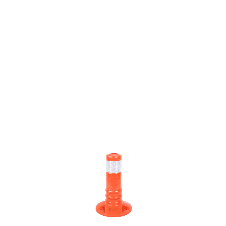 Esnek Delinatör TPE  Şerit Ayırıcı 30 cm  (Turuncu) Ekonomik