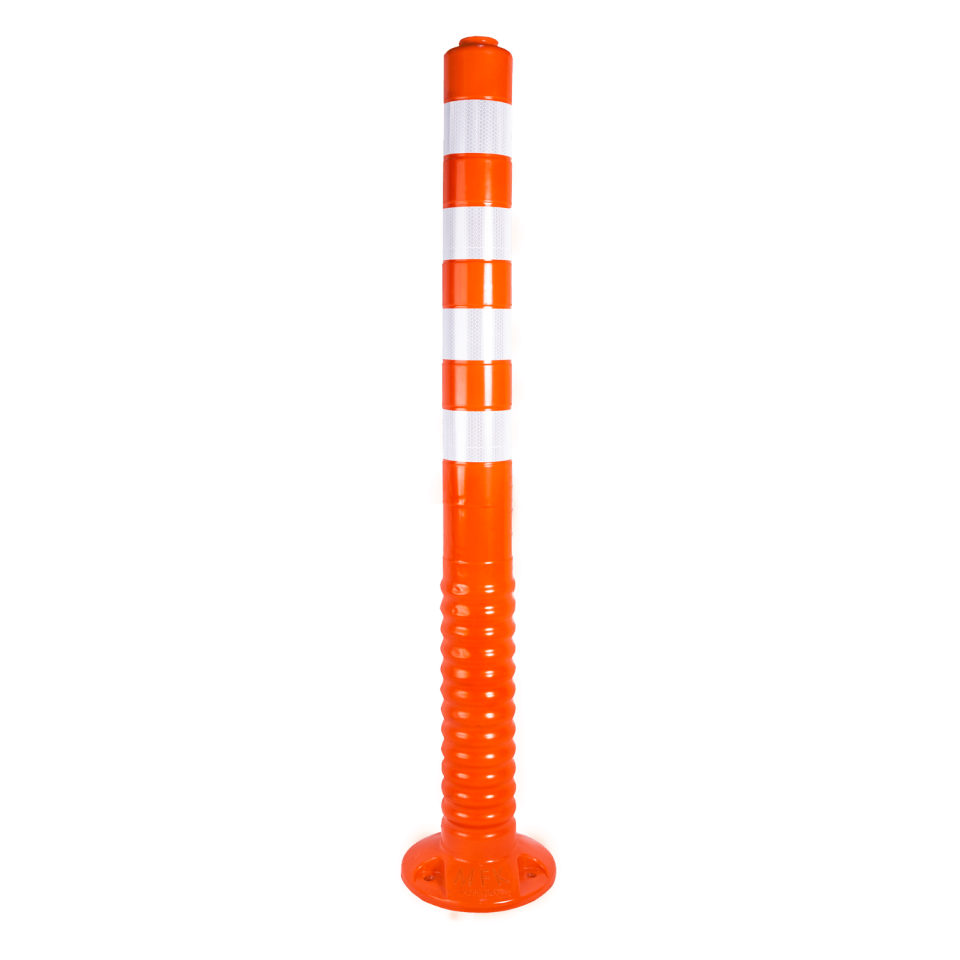En Ucuz Delinatör Plastik Otopark Trafik Esnek Delinatör TPE  Şerit Ayırıcı 100 cm  (Turuncu) Ekonomik