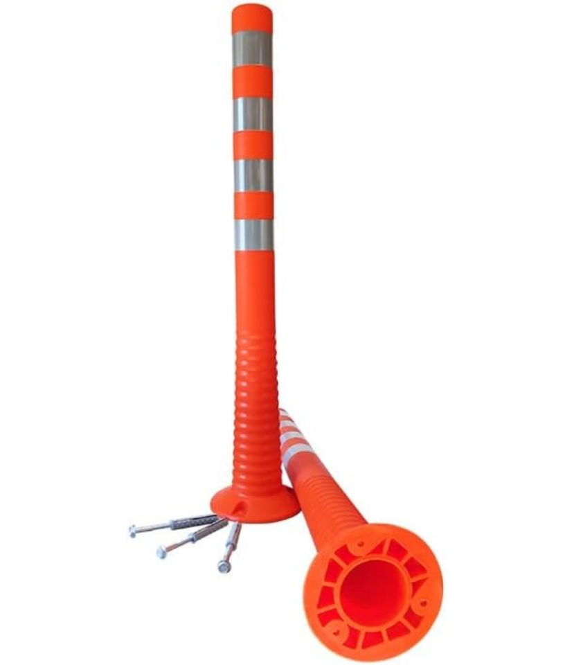 TPU Delinatör 75 CM ( Ø 90 )  Şerit Ayırıcı  Trafik Yol Delinatör Esnek Delinatör