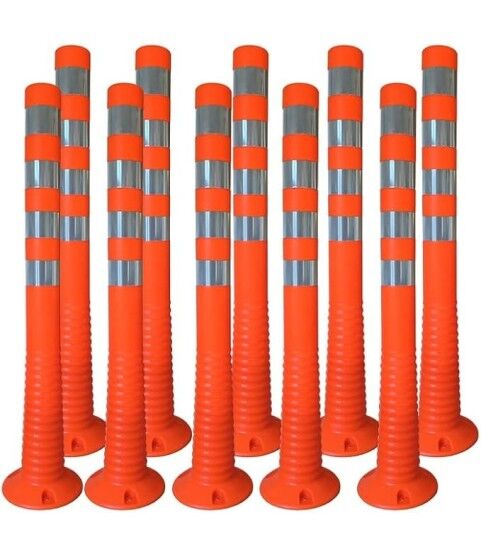 TPU Delinatör 75 CM ( Ø 110 )  Şerit Ayırıcı  Trafik Yol Delinatör Esnek Delinatör