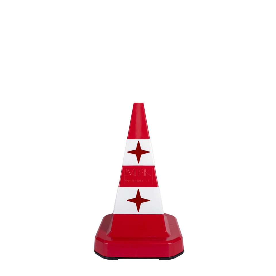 Ultra Klasik Kedi Gözlü  Trafik Konisi Fiyatı Otopark Duba Trafik Konisi Ucuz Yol Uyarı Konisi 60 cm