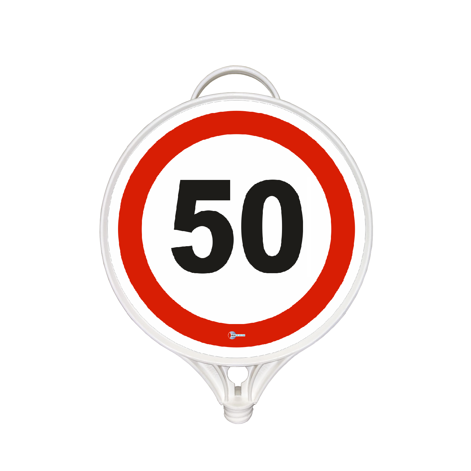 Azami Hız 50 km Tabelası Hız Sınırlaması Plastik Trafik Levhası İşareti (Tek Taraflı)