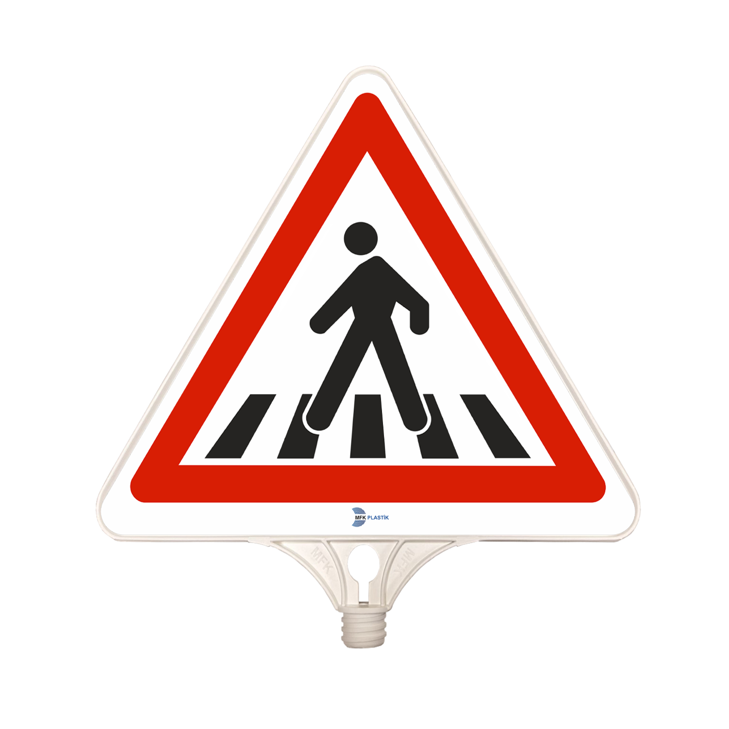 Yaya Geçidi  Trafik Levhası İşareti Üçgen Yaya Geçidi Yol Plastik Trafik Tabelası(Tek Taraflı)