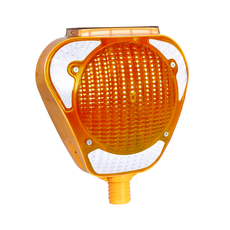 Power Ledli  Flaşörler Solar Trafik İkaz Flaşör Ledli Lamba Fiyatı Uyarıcı (Sarı)