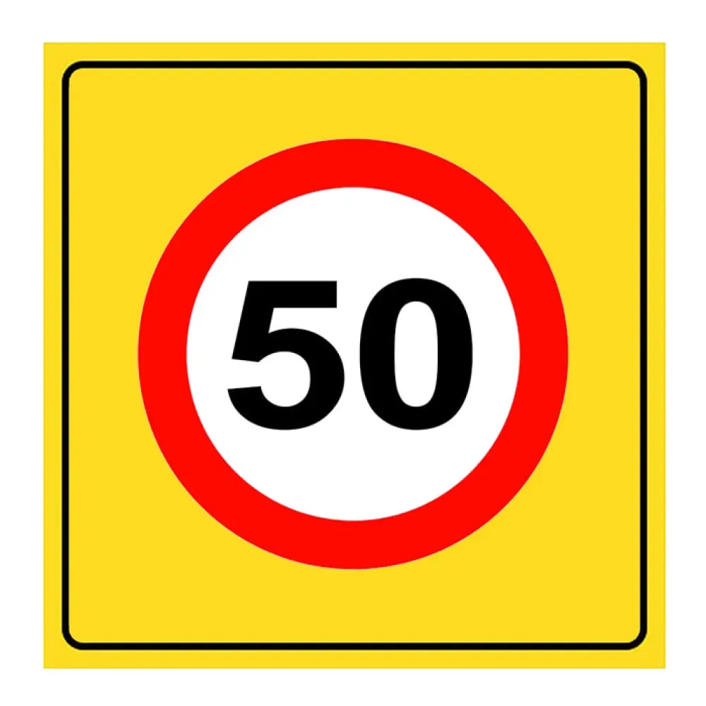 Azami Hız Tabelası 50 km Levhası Azami Hız Sınırı Trafik Onarım TT-29