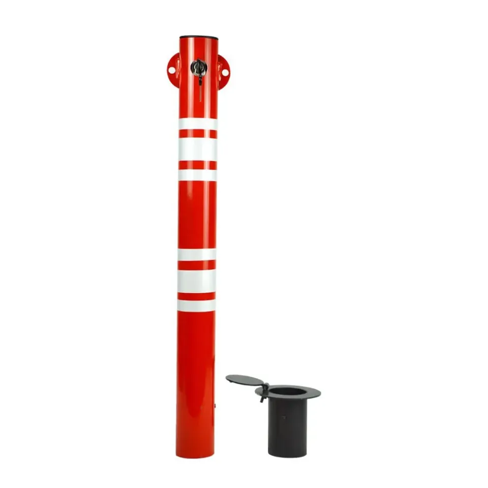 Park Yapılmaz Demiri Kilitli Oto Park Direği Çıkan Ankrajlı Otopark Bariyeri 70 cm 70mm