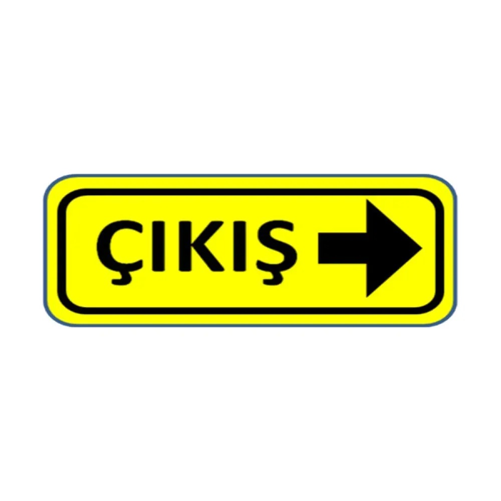 Çıkış Tabelası Otopark Çıkışı Levhası Uyarı İşareti Anlamı Fiyatı Ankara