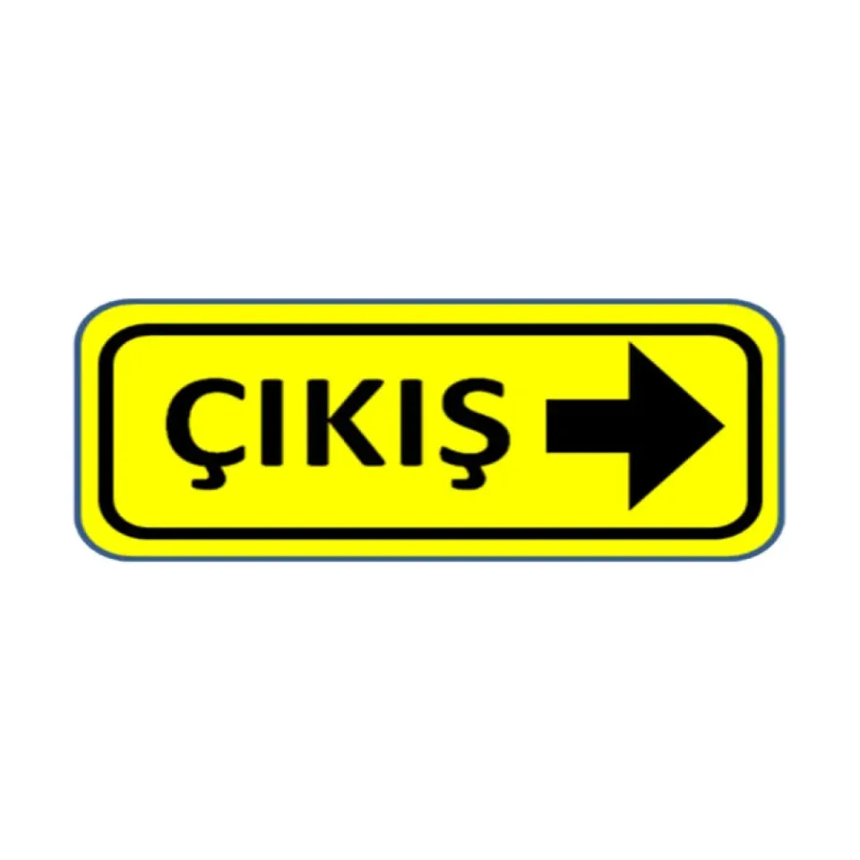 Çıkış Tabelası Otopark Çıkışı Levhası Uyarı İşareti Anlamı Fiyatı Ankara