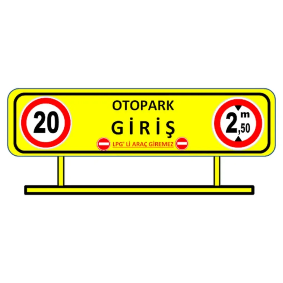 Otopark Giriş Tabelası Otopark Girişi Levhası İşareti Anlamı İmalatı Fiyatı