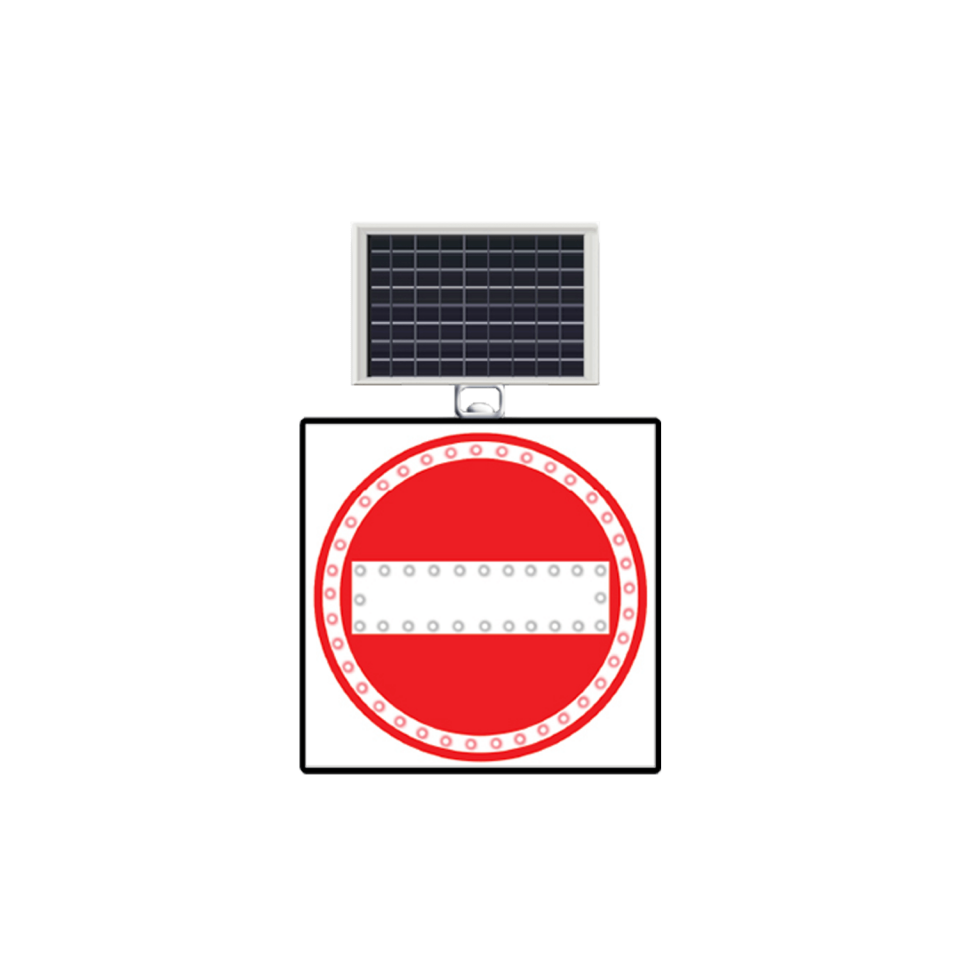 Sola Tehlikeli Devamlı Viraj Güneş Enerjili Ledli Devamlı Virajlar Levhası