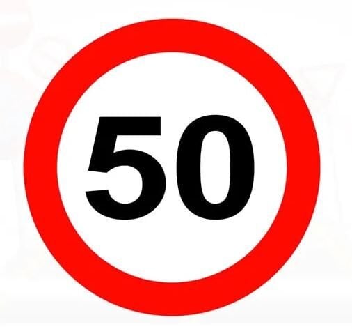 Azami Hız Sınırlaması işareti 50 Levhası Fiyatı Azami Hız Tabelası TT-29