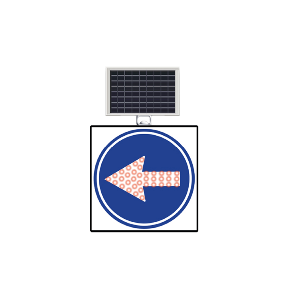 Soldan Gidiniz Levhası Güneş Enerjili Ledli Solar Trafik Levhası Fiyatı TT-36b