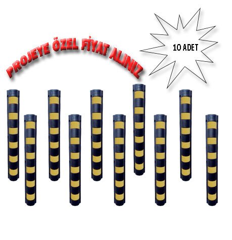 Otopark Kolon Köşe Koruyucu Oval Tip 10 lu