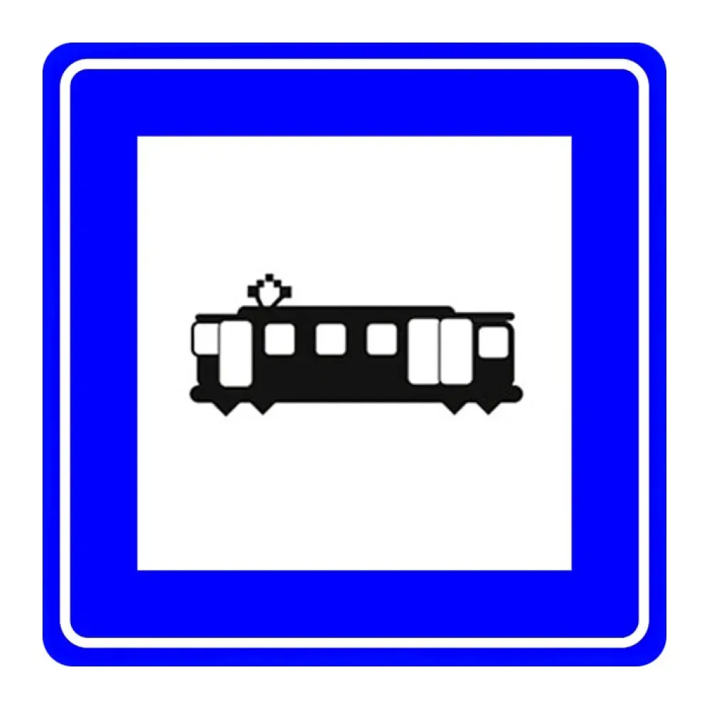 Tramvay Durağı Levhası Trafik Bilgi İşareti Durak Tabelası Anlamı Fiyatı