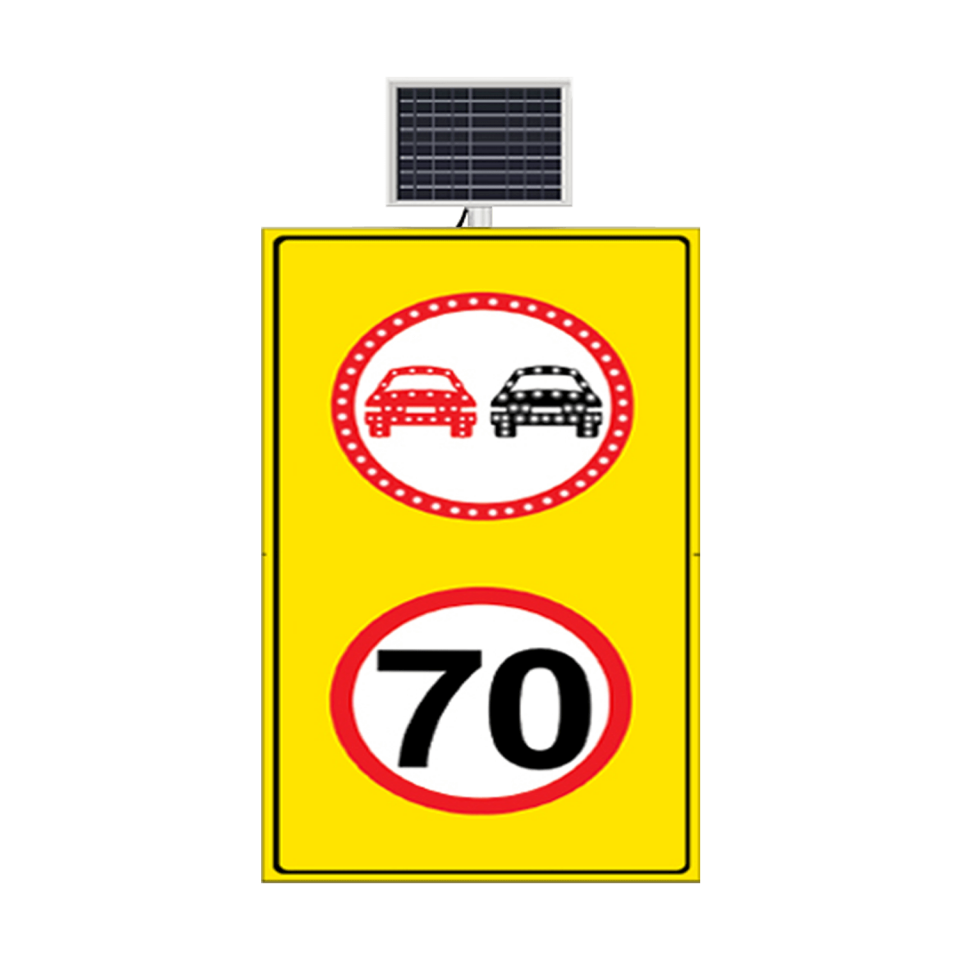 Sollama Yasağı Tabelası Güneş Enerjili Azami Hız Sınırı 70 km Levhası  Led'siz